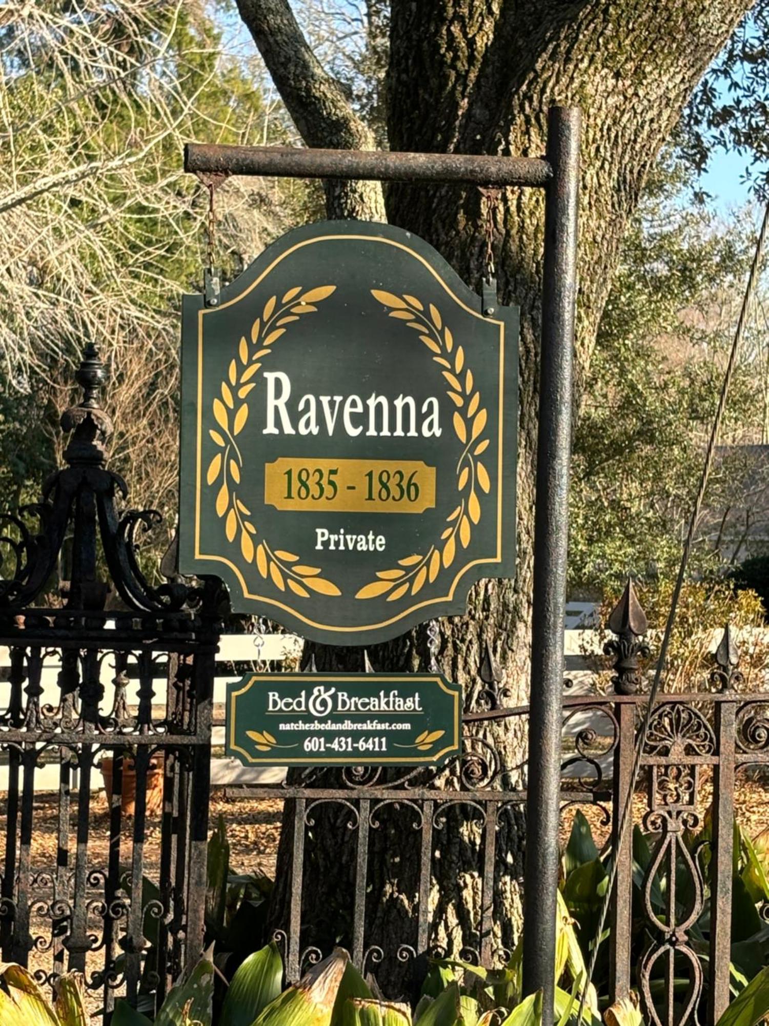 Ravenna Bed And Breakfast 나체스 외부 사진